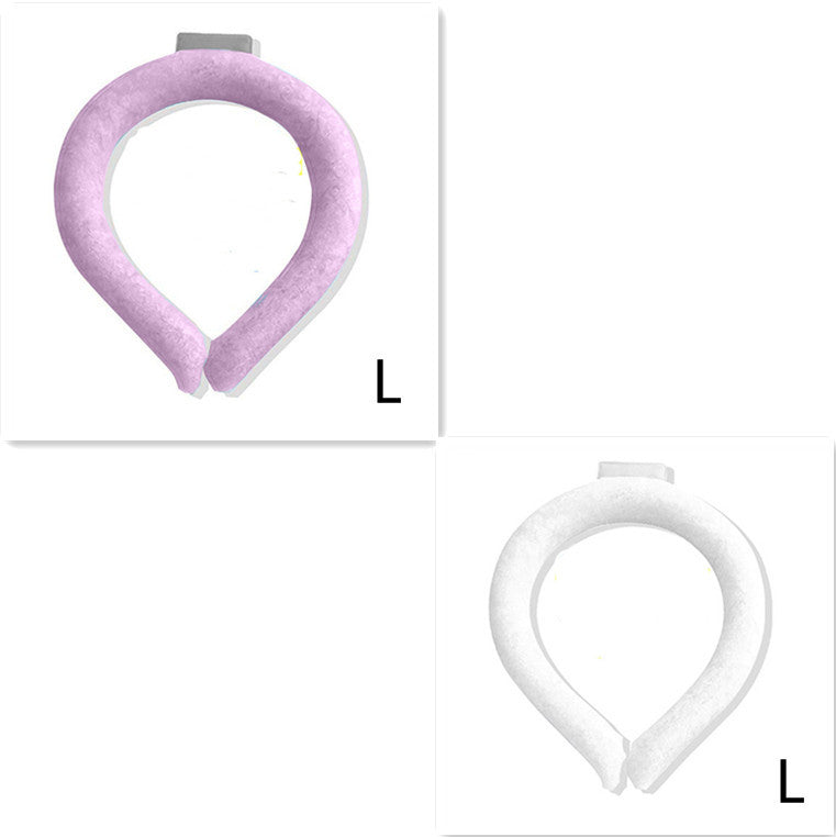 Neck Cooling Ring Ice Cushion Tube Heatstroke Prevention Cooling Tube Ice Reusable Neck Cooler Summer Equipments