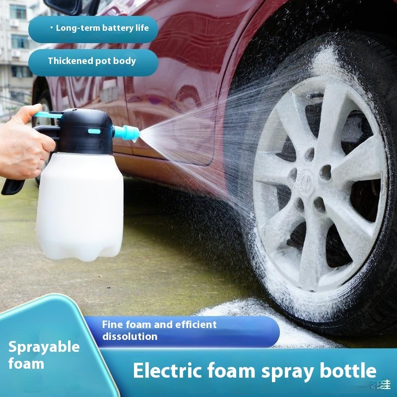 Electric Car Wash Bubble Watering Can Wireless Charging Pneumatic Type