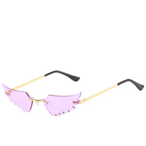 Fashionable hip hop wing Sunglasses woman