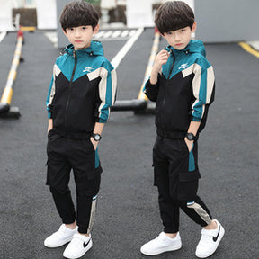 Handsome Suit Spring And Autumn Two-piece Suit For Elementary School Students