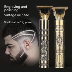 Trim Electric Metal Hair Cutting Knife Clippers Buddha Head Dragon And Phoenix