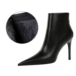 Fashion Sexy Thin Heel High Heel Short Repair Thin Boots