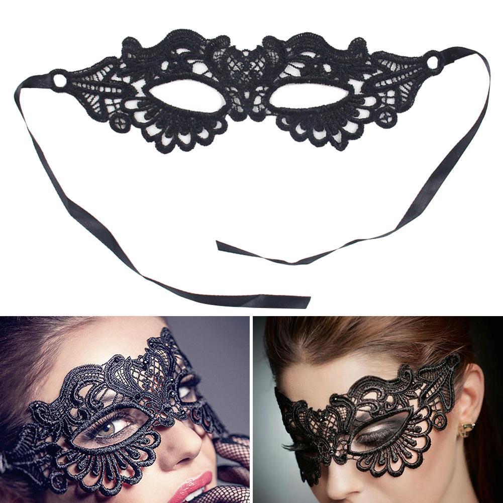 Lace Mask Female Half Face Prom Sexy Black Blindfold Halloween