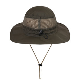 Outdoor Fishing Hiking Men's Panama Hats Summer Sun-proof Anti-UV Breathable Fisherman Sun Hat Adjustable Male Bucket Hat Bob