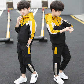 Handsome Suit Spring And Autumn Two-piece Suit For Elementary School Students