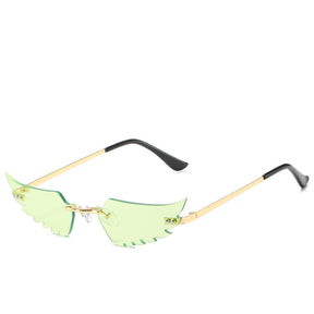 Fashionable hip hop wing Sunglasses woman