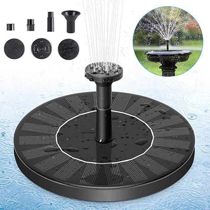 Solar Fountain  Outdoor Garden Classic Round