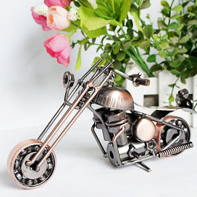 Metal Iron Art Motorcycle Model Ornaments Handmade Crafts