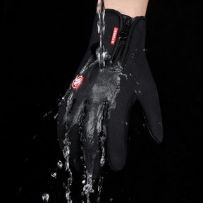 Winter Gloves Touch Screen Riding Motorcycle Sliding Waterproof Sports Gloves With Fleece