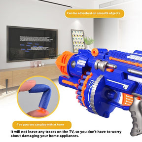 Children's Electric Continuous Hair Toy Gun Soft Bullet Gun Toy