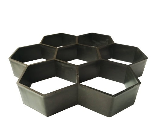 Ultralight diy garden paving mould hexagonal fancy mould