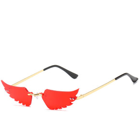 Fashionable hip hop wing Sunglasses woman