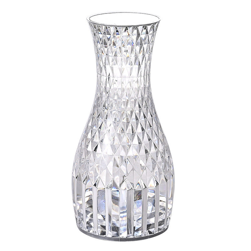 Vase Shape Atmosphere Crystal Lamp Romantic Bedside Diamond Table Lamp  Home Christmas Decorations LED Lights