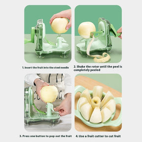 Fruit Peeler Two-in-one Hand Shake Fruit Cutter Kitchen Gadgets