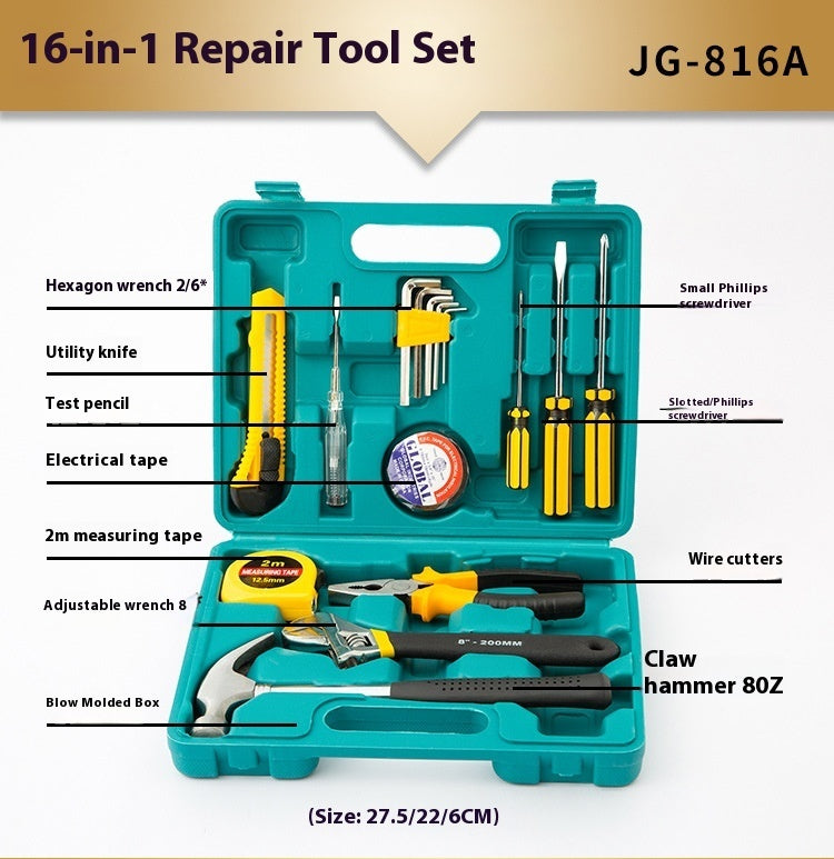 Household Hardware Tools Repair Kit Suit