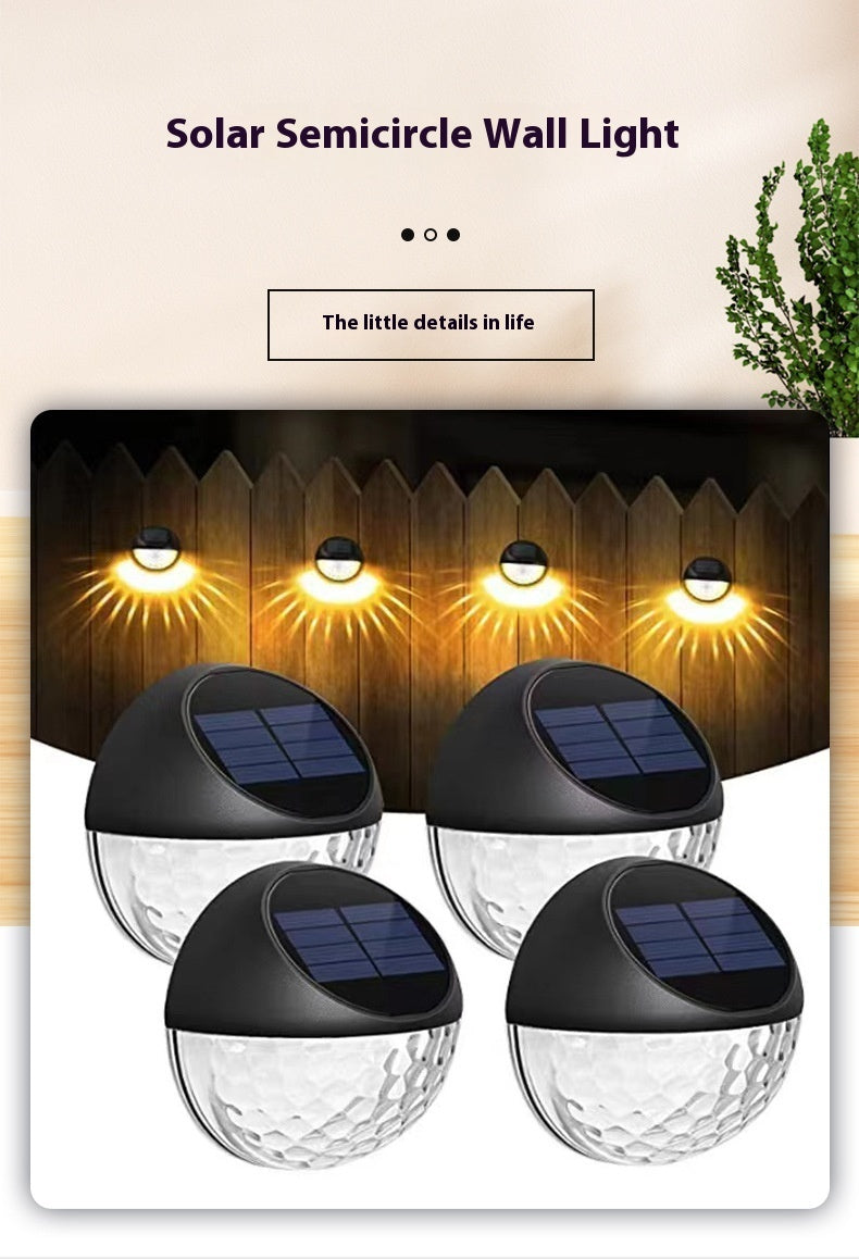 Solar Wall Lamp Outdoor Garden Courtyard Wall Lamp Balcony Villa Decorative Waterproof Ambience Light