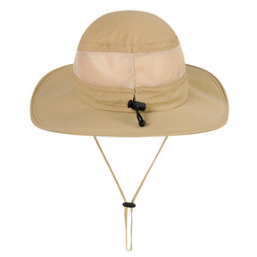 Outdoor Fishing Hiking Men's Panama Hats Summer Sun-proof Anti-UV Breathable Fisherman Sun Hat Adjustable Male Bucket Hat Bob