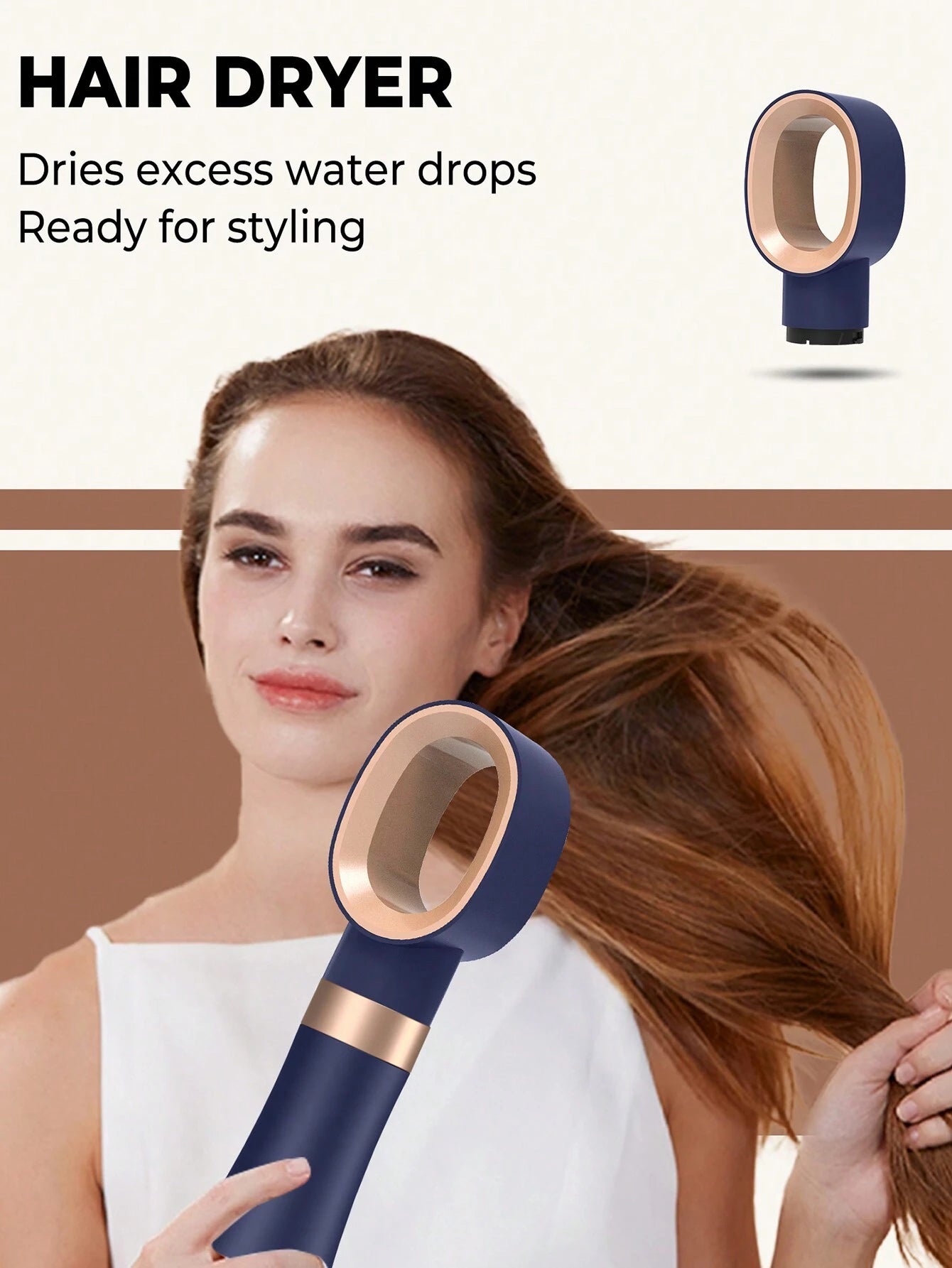 Multifunctional 4-In-1 Hair Styler, Straightening & Curling & Volumizing & Blow Drying Hot Air Comb