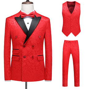 Men's Suit Slim Fit Business Three-piece Suit