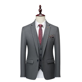 Suit Suit Men's Three-piece Suit Slim Fit Business Professional Formal Wear