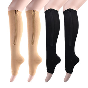 Men's And Women's Sports Zipper Elastic Socks