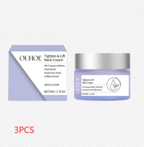 Neck Lines Protein Cream Eliminate Double Chin Moisturizing Reducing Fine Lines Lifting Brightening Rejuvenation Face Skin Care