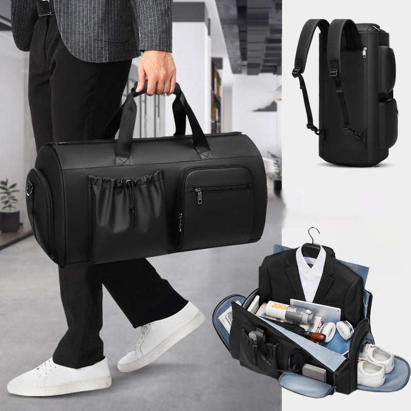 High Quality Waterproof Suit Bag For Men Large Capacity Travel Bag With Shoe Compartment Dry And Wet Separation Travel Organizer