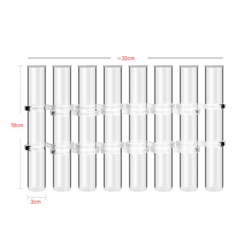 Test Tube Clear Glass Vase For Plant Bottle Flower Pot Hydroponic Container Decor Wedding Party Floral Hinged Flower Vases Home Decor