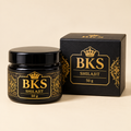 BKS Shilajit 100 × 50 g pack, product jar shown