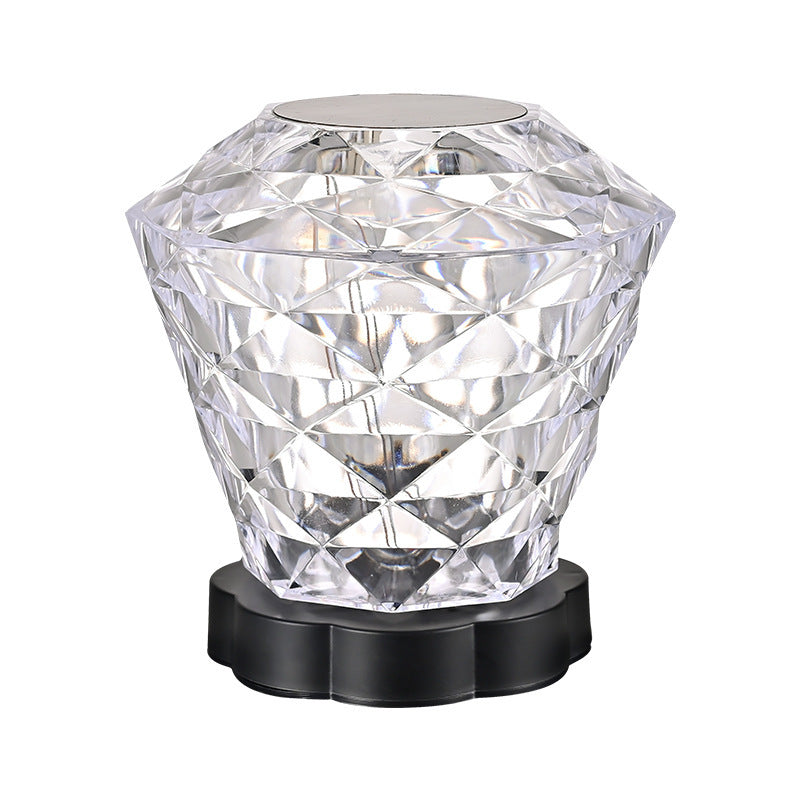 Rose Crystal Lamp Desk Light Romantic Diamond Atmosphere