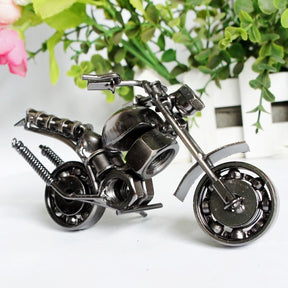 Metal Iron Art Motorcycle Model Ornaments Handmade Crafts