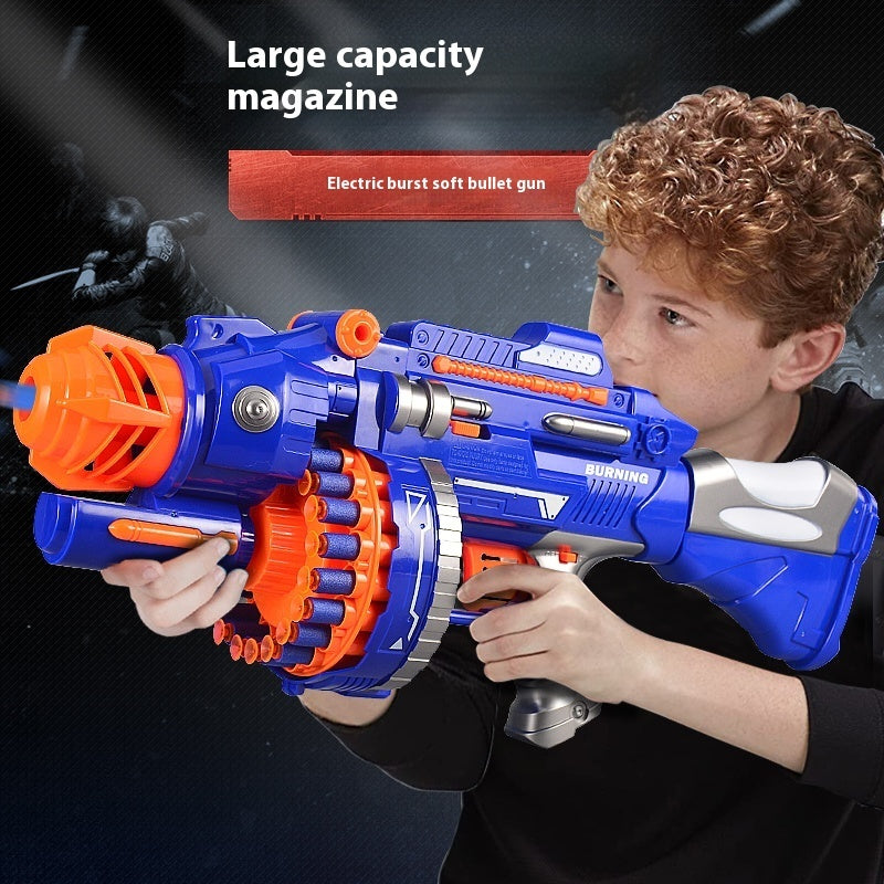 Children's Electric Continuous Hair Toy Gun Soft Bullet Gun Toy