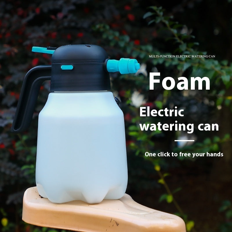 Electric Car Wash Bubble Watering Can Wireless Charging Pneumatic Type