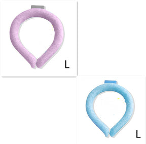 Neck Cooling Ring Ice Cushion Tube Heatstroke Prevention Cooling Tube Ice Reusable Neck Cooler Summer Equipments